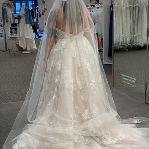 David’s Bridal size 10 wedding dress.